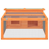 Vidaxl Rabbit Hutch 117,5x97x47,5 cm sosna sosna brązowa