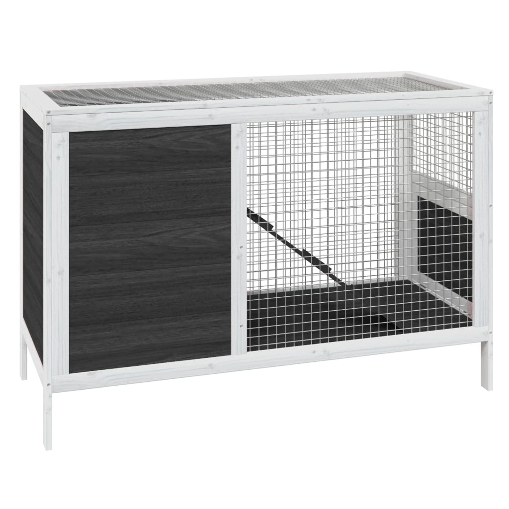 Vidaxl Rabbit Hutch 103x44x69.5 cm de pino sólido