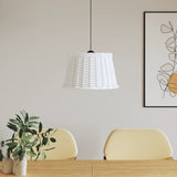 Vidaxx Deckenlampenschirm ø45x28 cm Korbgeflecht weiß