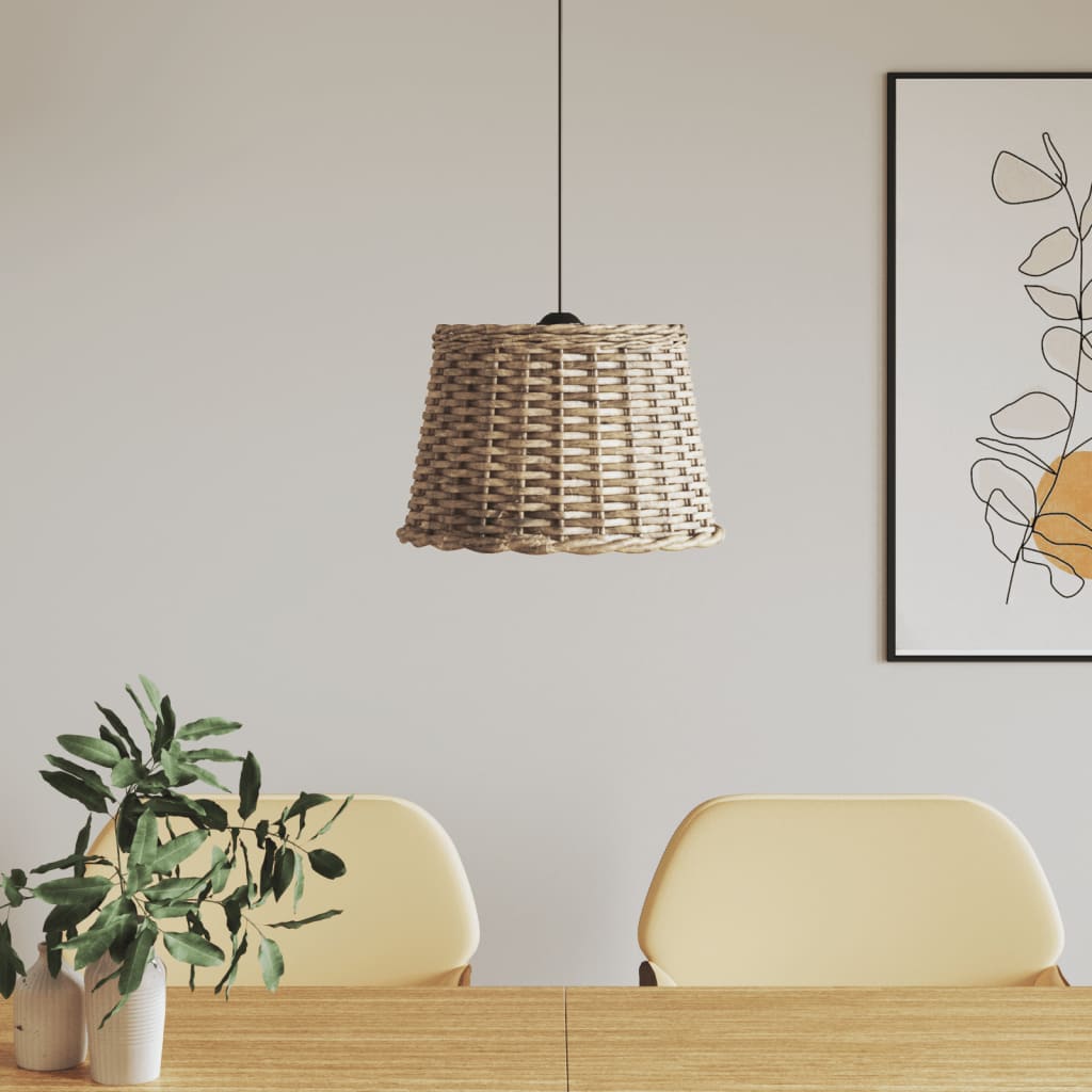 Vidaxx Deckenlampenschirm ø40x26 cm Korbgeflecht braun
