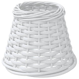 VidaXL Lampenschirm ø15x12 cm Korbgeflecht weiß
