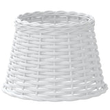 VidaXL Lampenschirm ø25x17 cm Korbgeflecht weiß