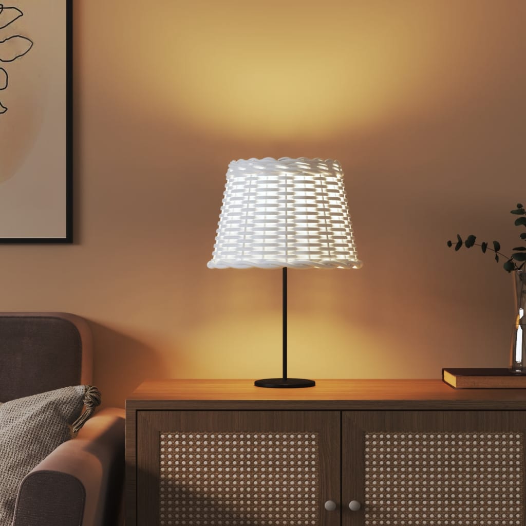 VidaXL Lampenschirm ø30x20 cm Korbgeflecht weiß