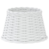 VidaXL Lampenschirm ø38x23 cm Korbgeflecht weiß