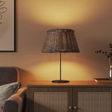 VidaXL Lampenschirm Ø50x30 cm Korbgeflecht braun