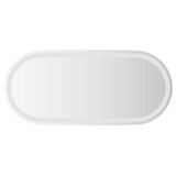 Vidaxl Mirror de baño LED Oval 80x35 cm