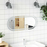 VidaXL Badezimmerspiegel LED oval 90x40 cm
