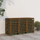 Vidaxl Container Storage Triple Solid Pine Honey Brown