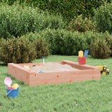 Vidaxl Sandpit con panchine quadrate solide douglashout