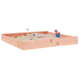 Vidaxl Sandpit s klopi Square Solid Douglashout