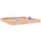 Vidaxl Sandpit s klopi Square Solid Douglashout