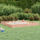 VidaXL Sandkasten mit quadratischen Bänken aus massivem Douglasienholz