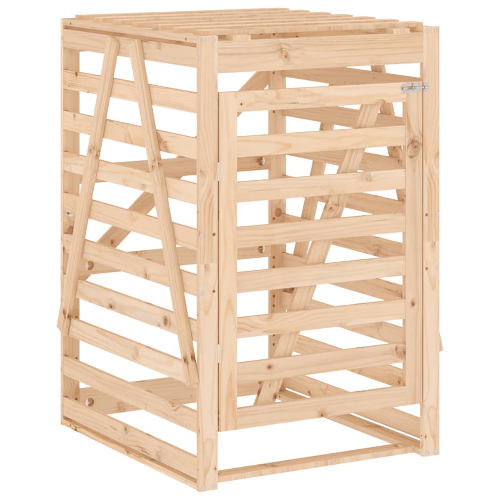 Vidaxx Containeraufbewahrung 84x90x128,5 cm massives Kiefernholz