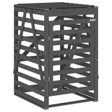 Vidaxx Containeraufbewahrung 84x90x128,5 cm massives Kiefernholz grau