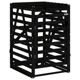 Vidaxx Containeraufbewahrung 84x90x128,5 cm massives Kiefernholz schwarz