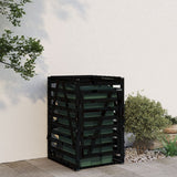 Vidaxx Containeraufbewahrung 84x90x128,5 cm massives Kiefernholz schwarz