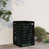 Vidaxl Container Storage 84x90x128.5 cm Solid Pine Pine Black