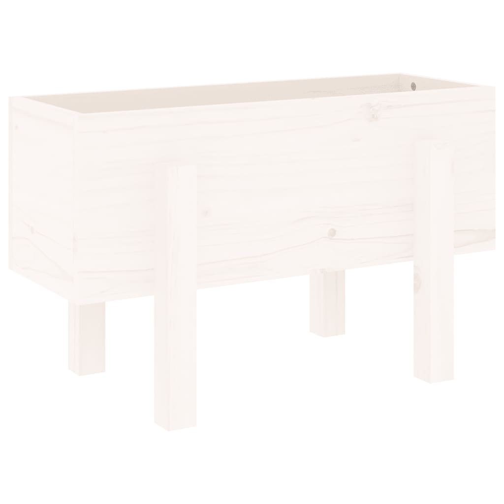 Vidaxl Planning Box 62x30x38 cm Pine solide blanc