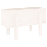 Vidaxx Pflanzgefäß 62x30x38 cm massives Kiefernholz weiß
