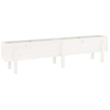 Vidaxl Planter surélevé 160x30x38 cm en pin massif blanc