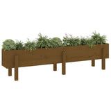 Vidaxl Planter zvedl 160x30x38 cm pevné borovice med hnědá