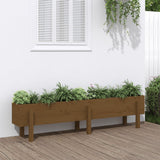 Vidaxl Planter zvedl 160x30x38 cm pevné borovice med hnědá