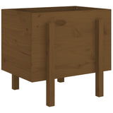 Vidaxx 810552 Pflanzgefäß 62x50x57 cm massives Kiefernholz honigbraun