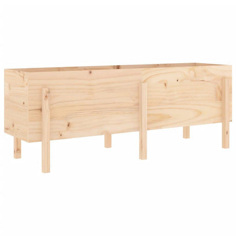VidaXL Pflanzgefäß erhöht 160x50x57 cm aus massivem Kiefernholz