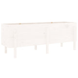 BIDAXL Planning Box höjt 160x50x57 cm Solid Pine White