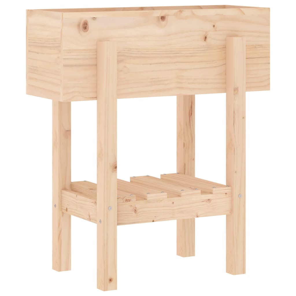 Vidaxx Pflanzgefäß 62x30x69 cm aus massivem Kiefernholz