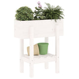 Vidaxx Pflanzgefäß 62x30x69 cm massives Kiefernholz weiß