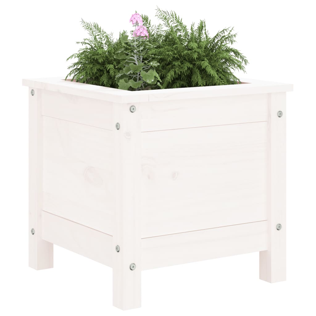 Vidaxl Planning Box 40x40x39 cm Solid Pine White