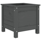 Vidaxx Pflanzgefäß 40x40x39 cm massives Kiefernholz grau