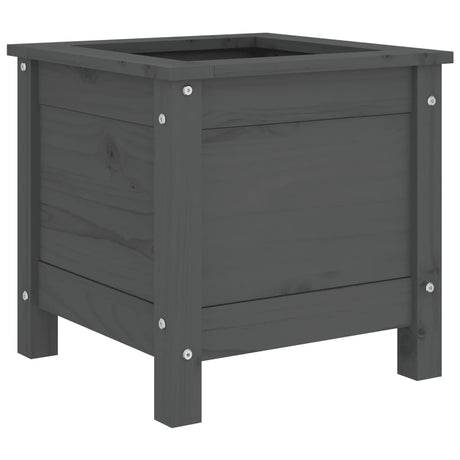 Vidaxx Pflanzgefäß 40x40x39 cm massives Kiefernholz grau
