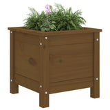 VidaXL Planning box 40x40x39 cm Solid pine honey brown