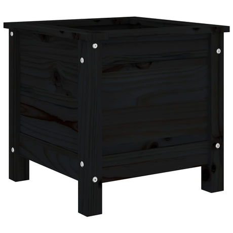 Vidaxx Pflanzgefäß 40x40x39 cm massives Kiefernholz schwarz