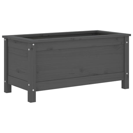 Vidaxx Pflanzgefäß 82,5x40x39 cm massives Kiefernholz grau
