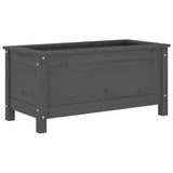 Vidaxx Pflanzgefäß 82,5x40x39 cm massives Kiefernholz grau