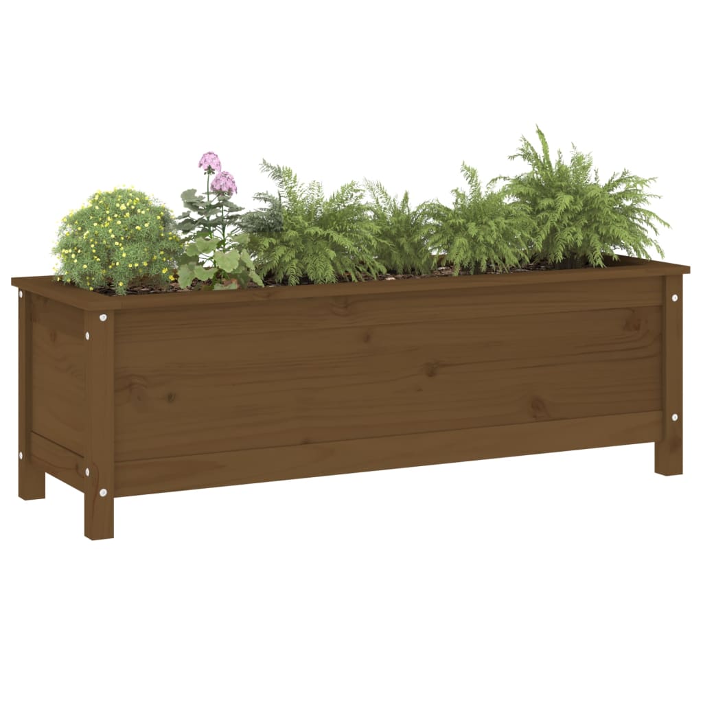 Vidaxl Planter höjde 119.5x40x39 cm Solid Pine Honey Brown