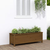 Vidaxl Planter höjde 119.5x40x39 cm Solid Pine Honey Brown