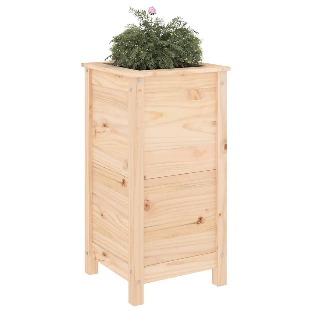 Vidaxx Pflanzgefäß 40x40x78 cm massives Kiefernholz
