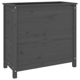 Vidaxx Pflanzgefäß 82,5x40x78 cm massives Kiefernholz grau
