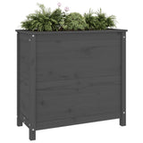 Vidaxx Pflanzgefäß 82,5x40x78 cm massives Kiefernholz grau