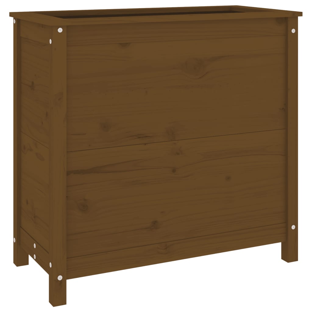Vidaxx Pflanzgefäß 82,5x40x78 cm massives Kiefernholz honigbraun
