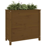 Vidaxx Pflanzgefäß 82,5x40x78 cm massives Kiefernholz honigbraun