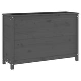 Vidaxx Pflanzgefäß erhöht 119,5x40x78 cm massives Kiefernholz grau