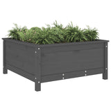 Vidaxl Planning Box 82.5x82.5x39 cm Solid Pine Gray