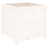 Vidaxx Pflanzgefäß 82,5x82,5x78 cm massives Kiefernholz weiß