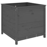 Vidaxx Pflanzgefäß 82,5x82,5x78 cm massives Kiefernholz grau
