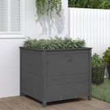 Vidaxx Pflanzgefäß 82,5x82,5x78 cm massives Kiefernholz grau